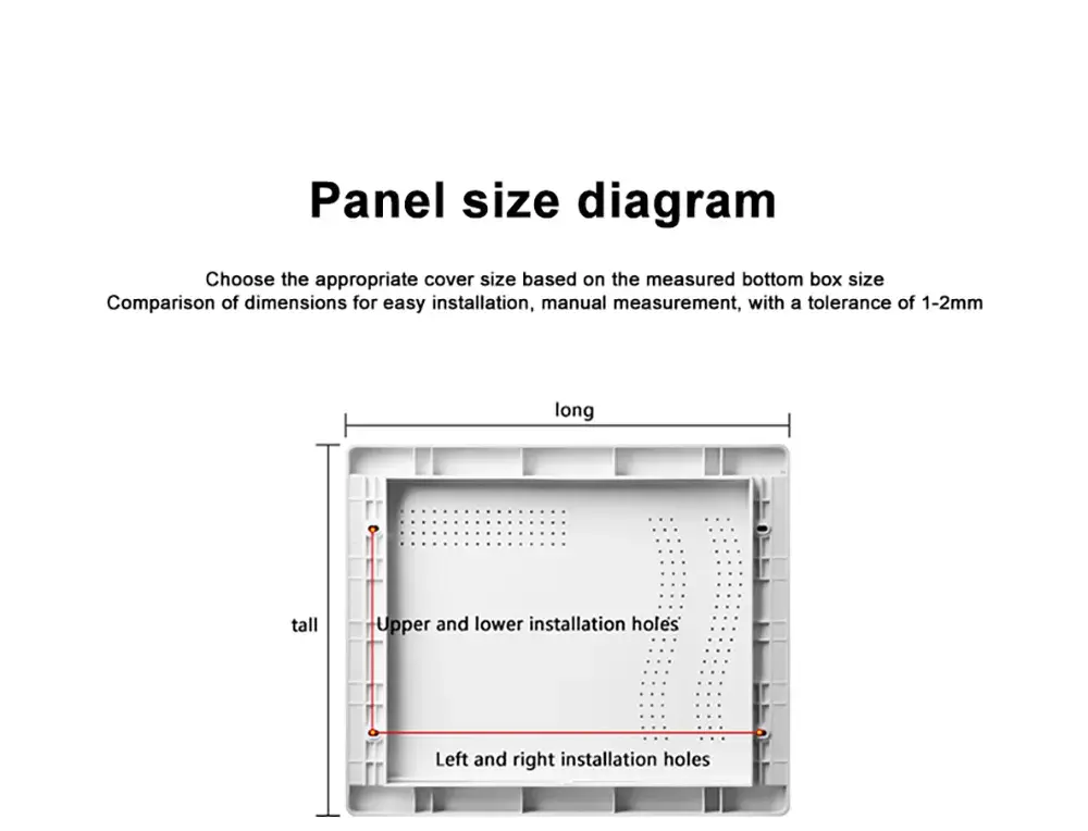 Fiber To The Home Information Box Plastic Cover Panel