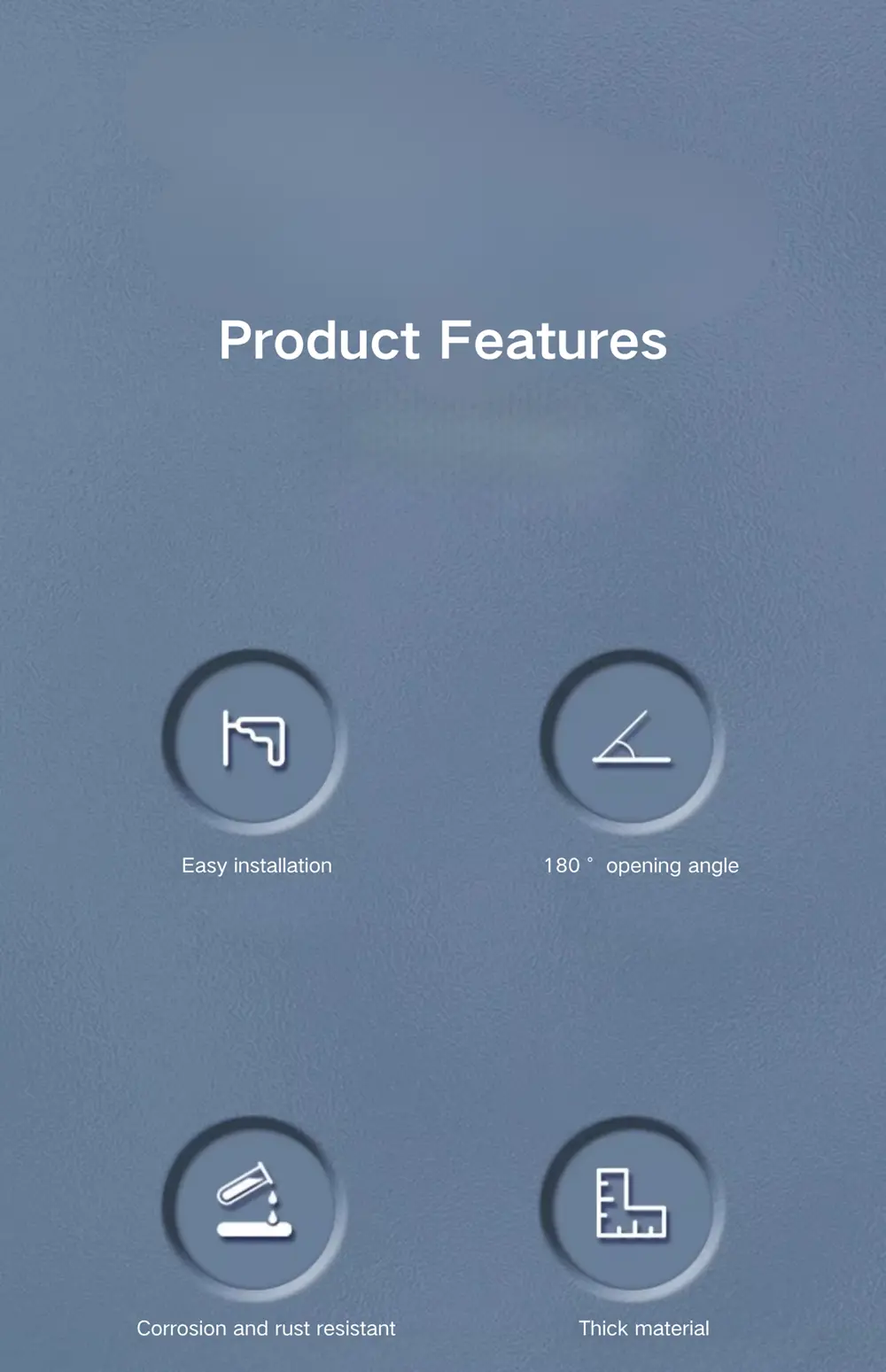 Folding Hinge For Electrical Cabinet And Distribution Box